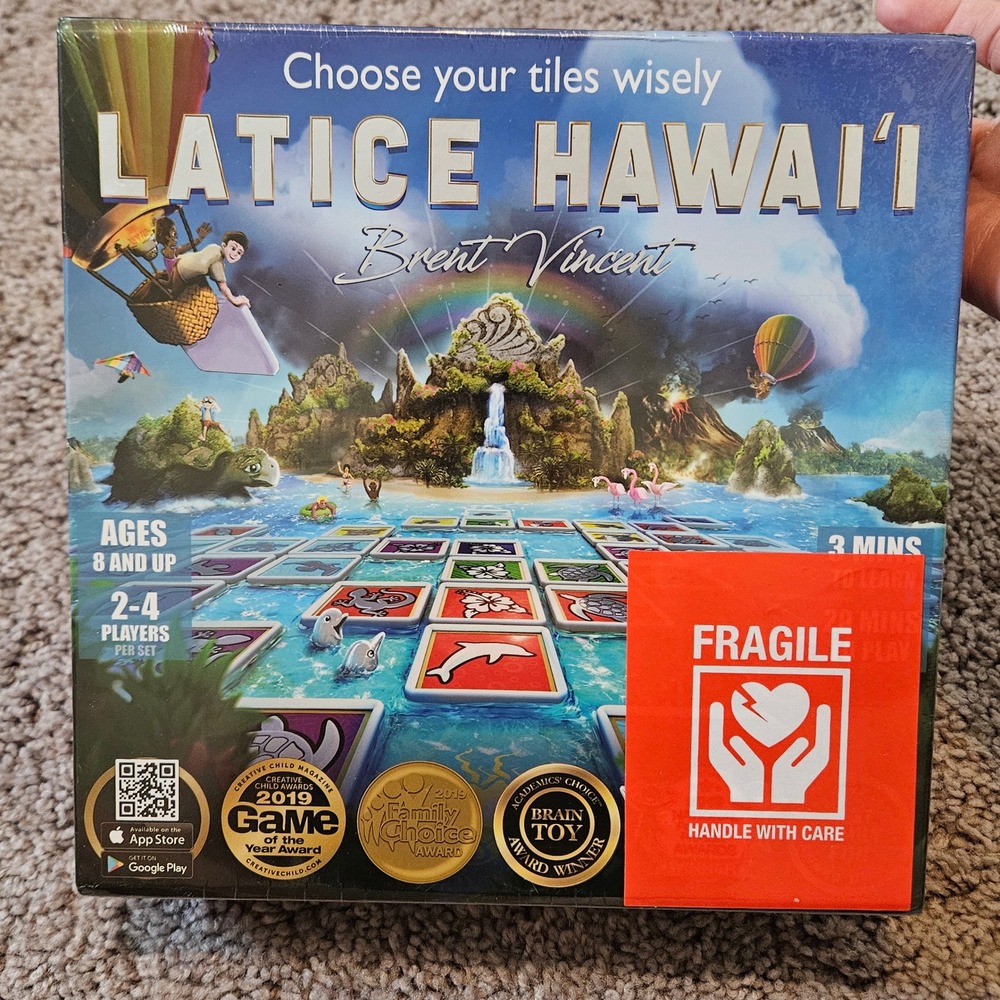 Adacio Latice Hawai'i Board Game NEW Strategy Tile Game Family Tabletop Tropical